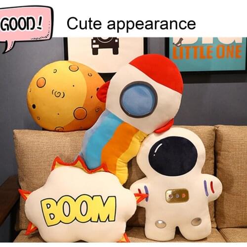 50CM Space Astronaut Doll Skin-friendly Cute Astronaut Plush Toy Soft Doll Stuffed Doll Nap Pillow Boys Kids Birthday Gifts