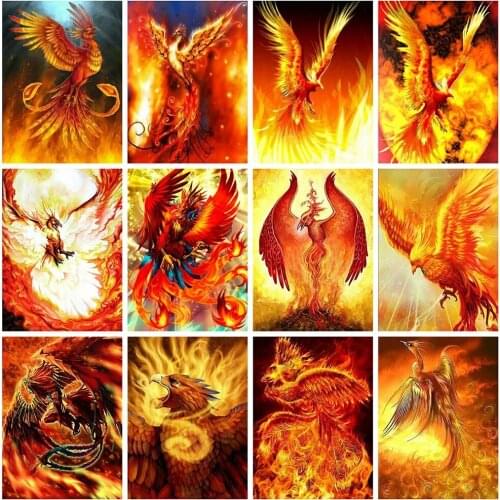 Diamond Painting Phoenix Square/round Diamond Embroidery Animals 5D Diy Picture of Rhinestones Art Home Decoration Handmade Gift