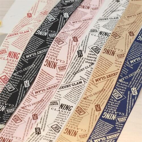 NEW 6 Mixed color 6yards/set 1''(25mm) printed satin ribbon 100% Polyester DIY Zakka Tape Ribbons High Quality British style