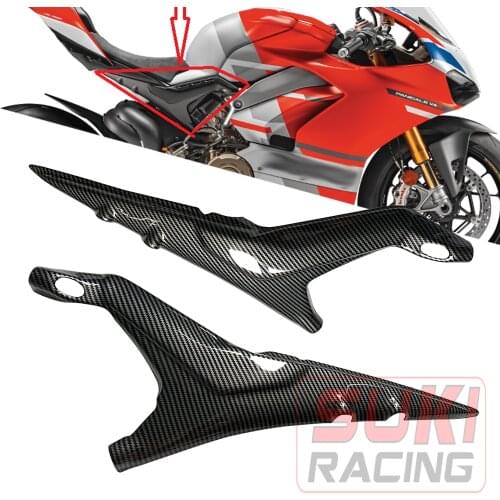 Side Panel For DUCATI PANIGALE V4 V4S 2018 2019 Motorcycle Plastic Carbon Color Seat Side Covers Subframe Panels