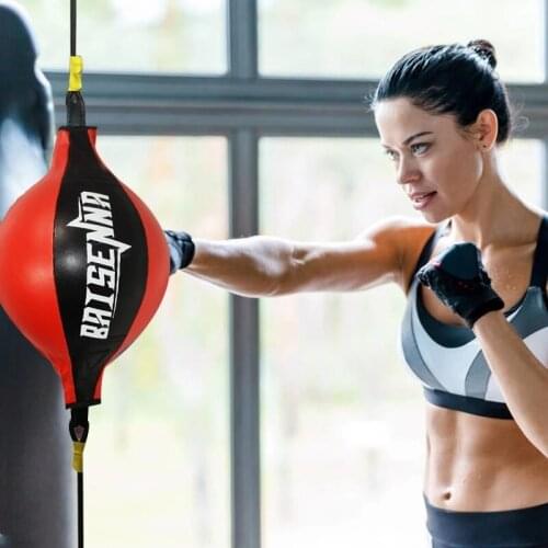2021 Punching Ball PU Pear Boxing Bag Training Reaction Speed Speed Balls Muay Thai Punch Boxe Fitness Sports Equipment Training