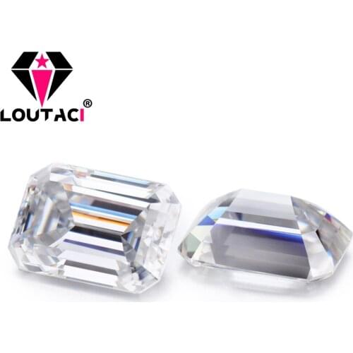 Moissanite Diamond Value Popular Jewelry Stones Moissanite DEFGHIJ Color VVS1 White Emerald cut
