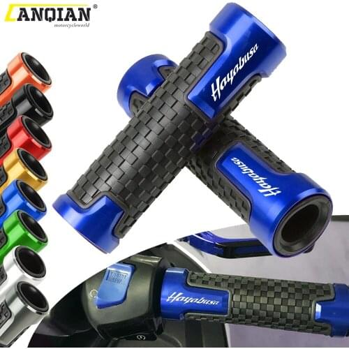 For Suzuki HAYABUSA GSXR1300 GSXR 1300 1999-2016 7/8" Motorcycle Accessories CNC Aluminum Rubber Handlebar Grips Hand Bar Grip