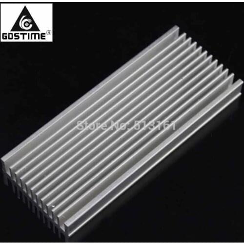 Gdstime Heat sink 120mm x 50mm x 12mm Aluminum Heatsink Cooling Radiator Electronic CPU Cooler