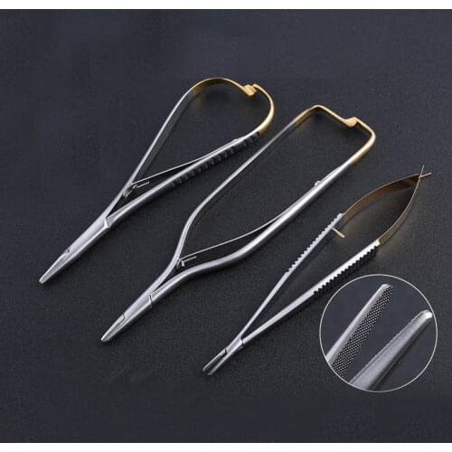 Dental Lab Tool Surgical Orthodontic Implant Castroviejo Needle Holders For Dentistry Clinic