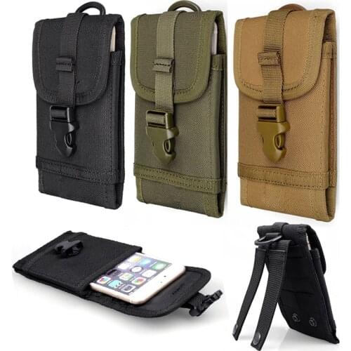 Multifunctional Tactical Military 600D Molle Cell Phone Mobile Phone Belt Pouch Pack Cover for Outdoor Hunting Camping Waist Bag