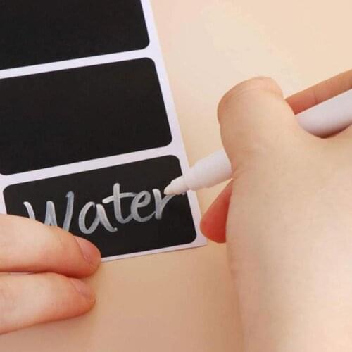 Blackboard Label Stickers Waterdicht Verwijderbare Blikjes Voor Stickers Kruiden Krijtbord Jar Pantry Flessen Stickers Keuk D8G9