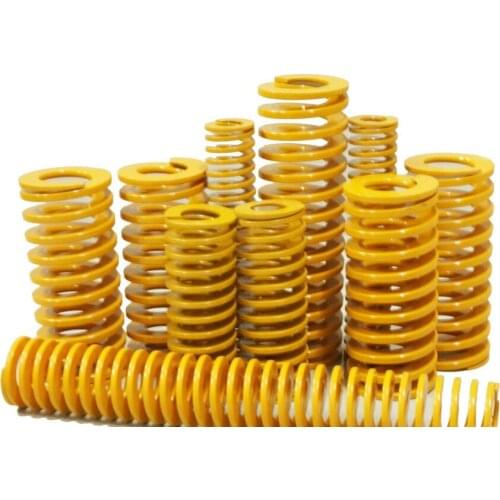 Od 18mm Id 9mm,H20-250, Light Load Compression Mould Die Spring Yellow