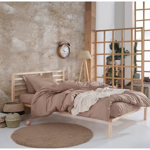 100% Natural Cotton Solid Color Duvet Cover Set Single FreshColor 3-Piece Simple And Stylish Design European American Style Easy