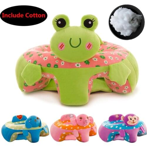 Newborn Baby Sofa Support Seat Plush Chair Learning To Sit Comfortable Toddler Nest Puff Washable with Filler Cradle Sofa Chair