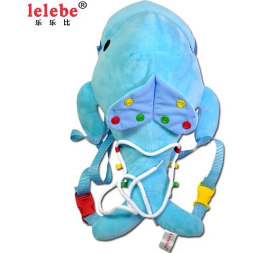 Educational toys Dolphin Multifunctional Puzzle Toy Backpack toys for children lelebe