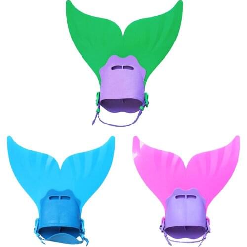 Adjustable Cute Kid Swimming Fin Children Monofin Mermaid Flippers Diving Scuba Swim Fin Foot Flippers Water Sports Trainer