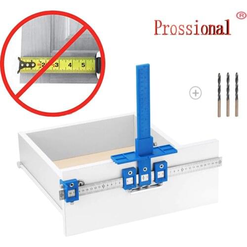 Detachable Hole Punch Locator Jig Tool Drill Guide Sleeve for Drawer Cabinet Hardware Dowel Wood Drilling Hole Punching Rule