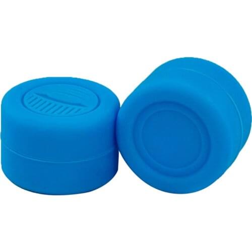 Silicone 3ml 50pcs Containers Silicone Storage Jar Seals Oil Wax Concentrate Blue Color