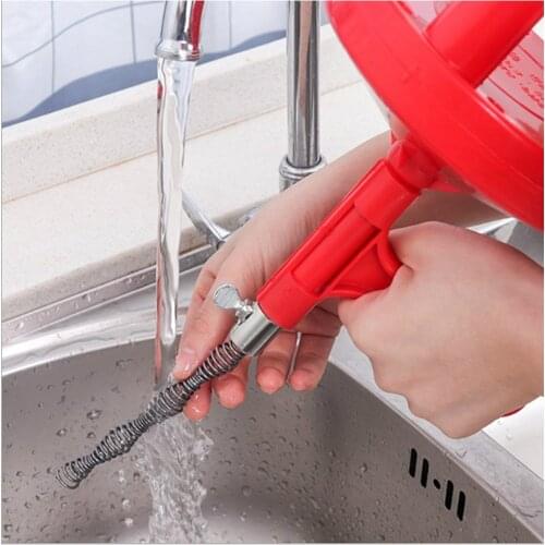 Plumbing Snake Drain Auger Cleaning Cable Professional Sink Snake for Removing Sink Clog Snake Drain for Bathtub Shower Drain