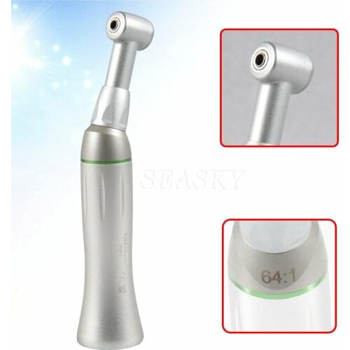 Dental Endodontic slow Low Speed Contra Angle 64:1 Reduction Push Button Handpiece Fit All E type Motors