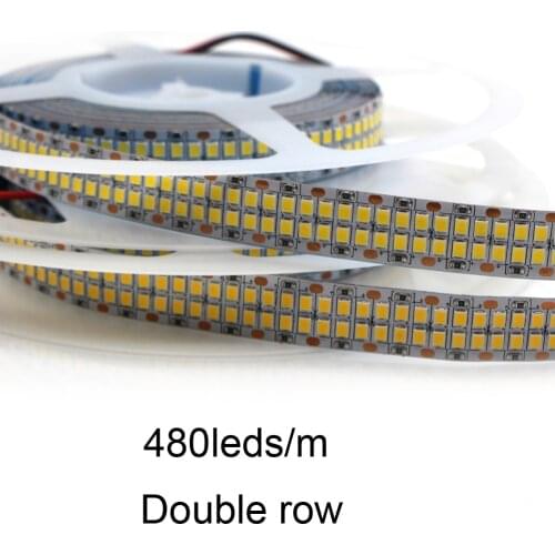 SMD 2835 LED Strip Light 480leds/m 12V 24V CRI 90 Flexible LED Tape Ribbon White Warm White Ruben For Home Decor DC 12V 24V 1-5m