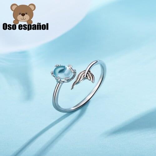 TS-JZ011 Toss Bear 925 Sterling Silver Fine Jewelry Spanish Bear Superior Quality Version Jewelry Womens Fashion Gemstone Ring