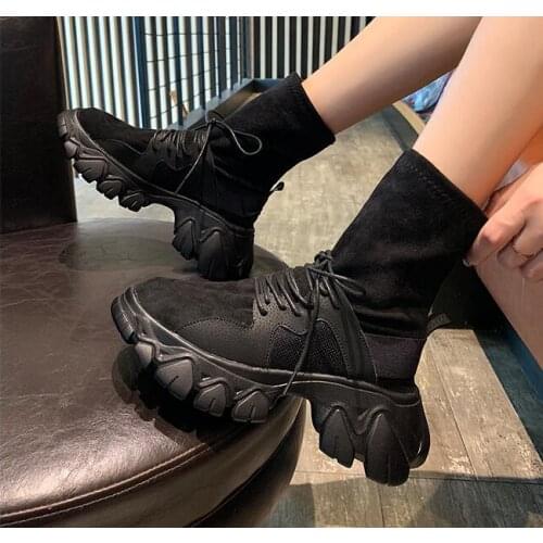 Women‘s fashion high-heeled Breathable classic elegant boots shose cancise pumps winter Soft and comfortable wedges wome