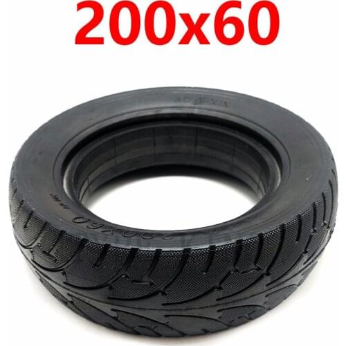 200x60 Tyre Solid Tubeless Tire Folding Electric Scooter Widening Explosion-proof Wear-resistant Tire