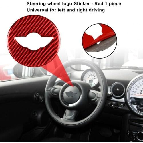 Universal Carbon Fiber Protective Wheel Center Logo Sticker for MINI R55 R56 COUNTRYMAN R60 PACEMAN R61 07-13