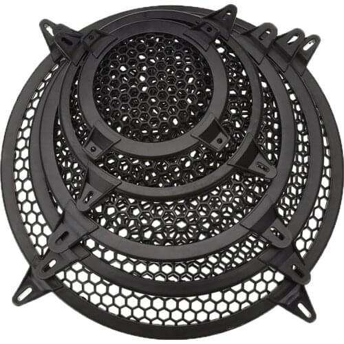 1 Pair Inner Hexagon Plastic Frame Stage Sound Speaker Mesh Protection Enclosure Net Cover 4/6/8/10/12 inch Speakers Accessories