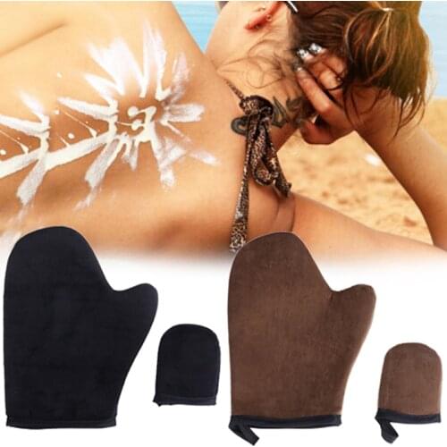 High Quality Reusable Body Self Tan Applicator Tanning Gloves Cream Lotion Mousse Body Cleaning Glove Self Tanner