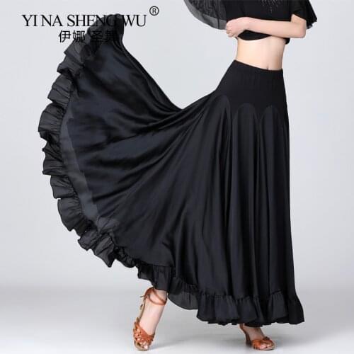 Belly Dance Big Skirt Skirt Women Oriental Belly Dance Skirt Female International Dance Clothes Long Design 540 Degrees Skirt
