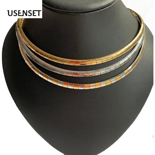 USENSET New Style butterfly Charm Collar High Quality Stainless Steel Girls Jewelry Women Choker Necklace Chain 2019