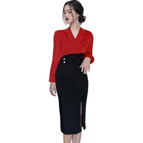 New 2021 Autumn Spring Women Dresses Elegant Office Ladies Business Work Bodycon Vestidos