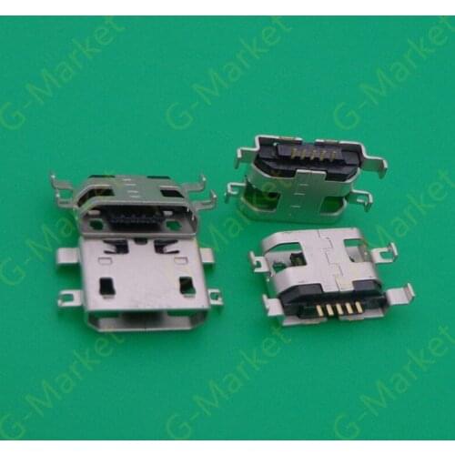 100Pcs Usb Jack Charging Port connector For lenovo A398t A860e A369 B8000 B8000F B6000 B6000H B6000F a890e S890 charge charger