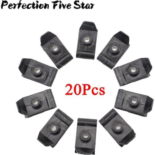 20pcs Bumper Fender Nylon Clip U Nut #12 Screw Retainer For Toyota Camry RAV4 For Lexus IS300 2001-On 9046705114