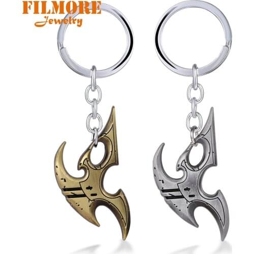 2018 New Arrives Hot Game Starcraft II 2 Protoss Keychain Wings of Liberty Terran Zerg Protoss Figure Logo Key Chain Key Holder
