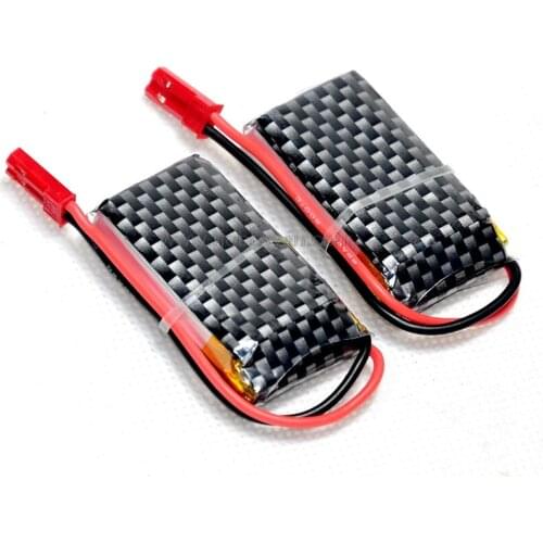 3.7V/1S 750mAh 20C LiPO Battery JST plug x2pcs for RC aircraft model plane helicopter FPV drone Lipolymer power