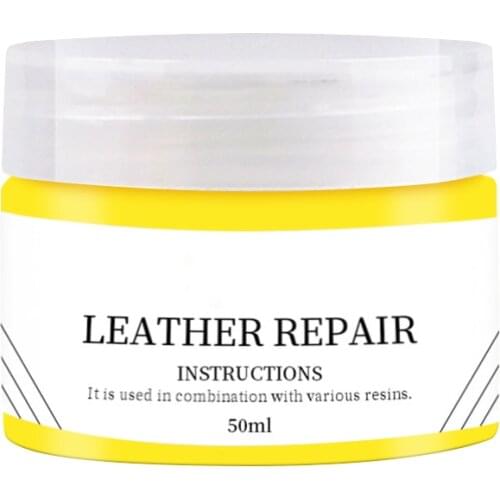 50ml Leather Recolor Cream Repair Gel Scratch Remover for Leather Bag Shoes Cleaning Non-toxic Effective