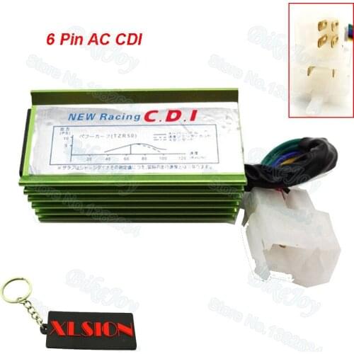 6 Pin AC Racing Ignition CDI Box Green For Pit Dirt Bike ATV Quad Buggy Go Kart Moped Scooter Motorcycle Motocross