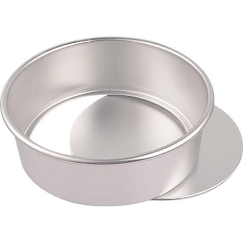 BAKEST 2pcs per lot Aluminum Alloy Round Shape Removable Bottom Cake Baking Mold With Convex Point Multiple Size For Choose