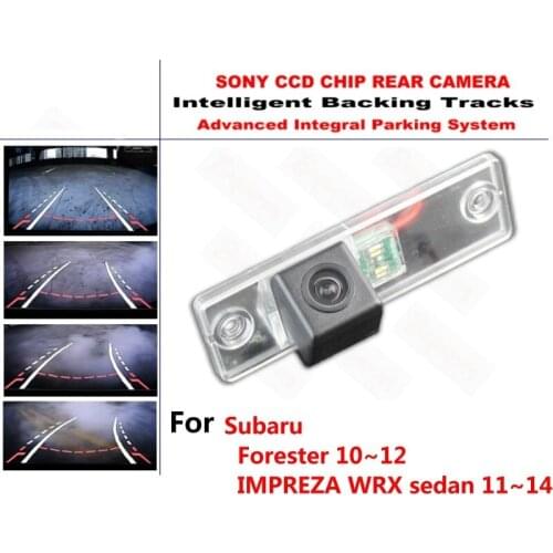 For Subaru Forester IMPREZA WRX sedan 10~14 CCD Intelligent Dynamic Trajectory Rear View Reverse Backup Tracks Camera Waterproof