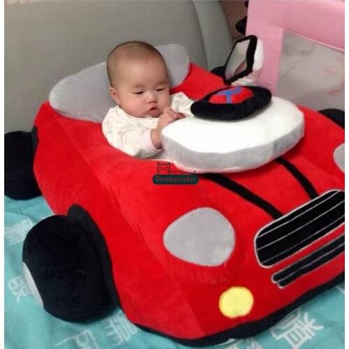 Dorimytrader Hot Item 70cm x 70cm x 25cm Large Lovely Plush Stuffed Red Baby Car Toy Sofa Nice Kids Gift Free Shipping DY60052