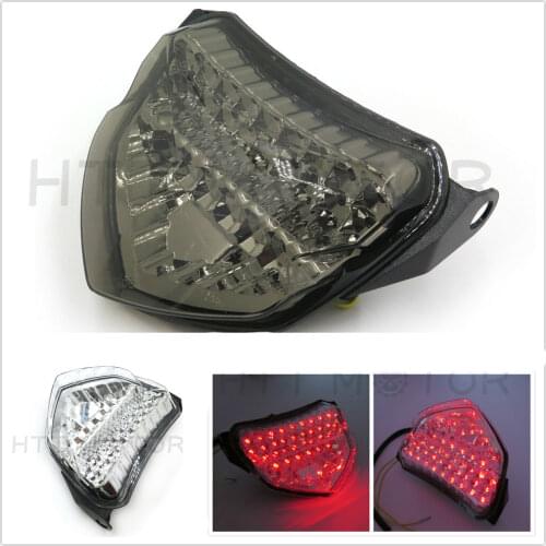 Aftermarket free shipping motorcycle parts LED Tail Light for Suzuki GSX-R GSXR 600 750 2004-2005 Smoke