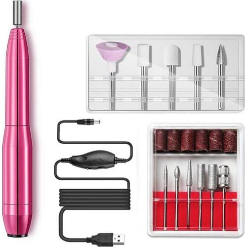 Portable Electric Nail Drill Machine for Acrylic and Gel Nails, 20000rpm Adjustable Speed Design, Professional Manicure Pedicure