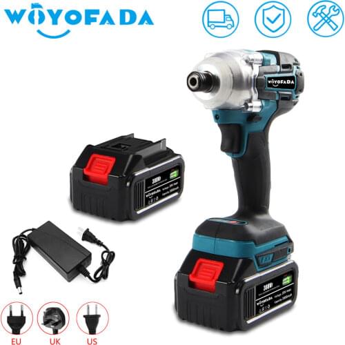 18V 350N.m Brushless Drill Cordless Electric Impact Wrench Rechargeable 1/2 Square Drive Wrench For Makita 18V Battery