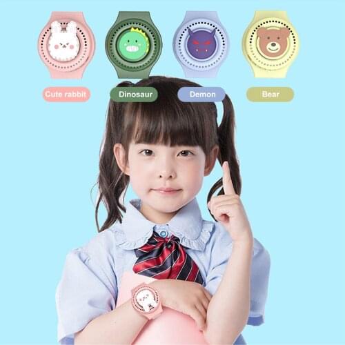 USB Charging Innovative Watch Fan Air Conditionar Children Wrist Mini Fan Home Outdoor Third Gear Mute Cooling Electric Fan