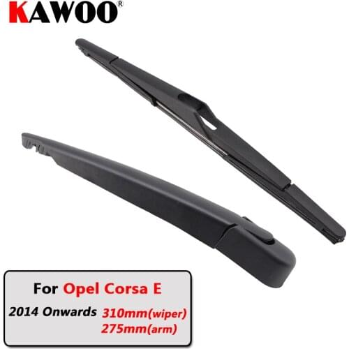 KAWOO Car Rear Wiper Blade Blades Back Window Wipers Arm For OPEL Corsa E Hatchback (2014 Onwards) 310mm Auto Windscreen Blade