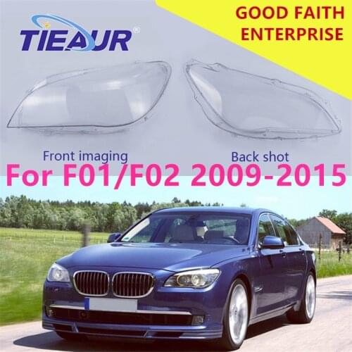Headlight Transparent Glass lens cover For 730Li 735Li 740Li 745Li 750Li 760Li BMW 7 Series F01 F02 09-15 Car Clear lampshade