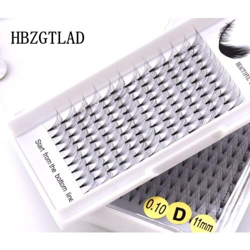 HBZGTLAD Lashes Pre-made Volume Fans 10D Russian Volume Eyelash Extensions Pre made Lash Extension Faux Mink Supplies wholesale