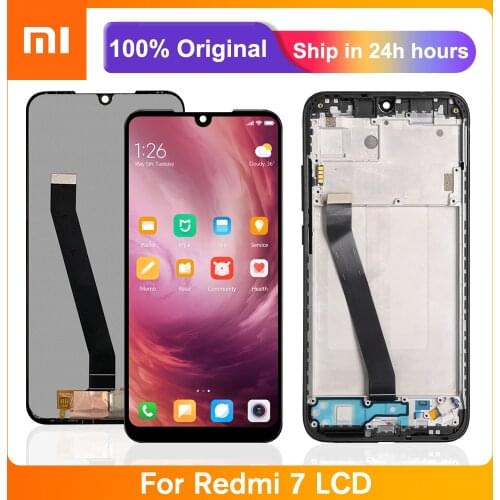 Original LCD For Xiaomi Redmi 7 LCD Display Touch Screen Digitizer Assembly With Frame For Redmi7 Lcd Screen