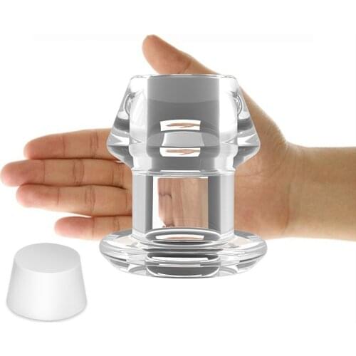 Hollow Anal Plug Stopper Speculum Butt Plug Anal Dilator, Anal Douche Enema Peep But plug Sex Toys For Woman Men Gay Erotic Toys