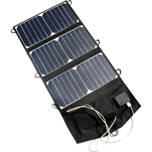 21W Portable Solar Charger Foldable Solar Mobile Charger For iPhone/Power Bank Dual USB High Efficiency & Quality Free Shipping