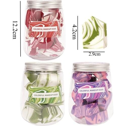 12pcs/box Makeup Sponge Professional Dry&Wet Use Foundation Powder Blender Cosmetic Puff Smooth Soft Women Beauty Makeup Tool